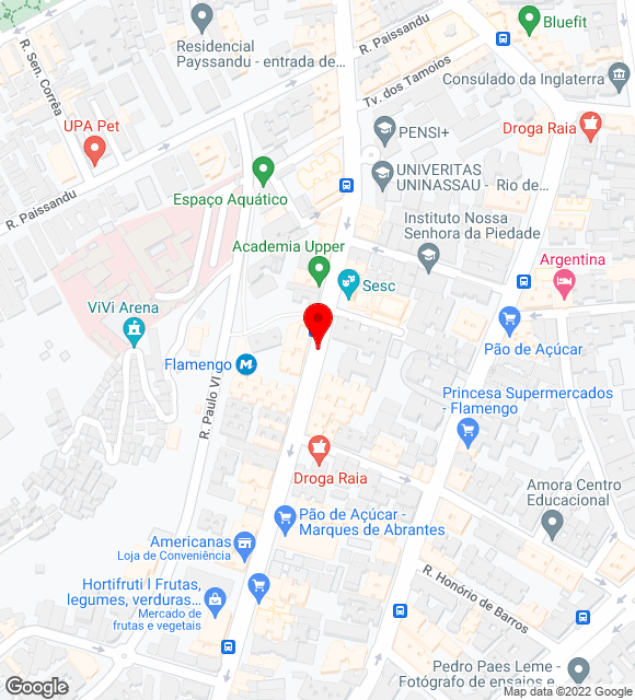 Mapa da localização