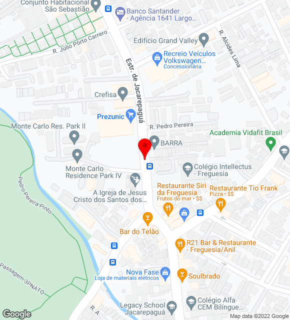 Mapa da localização