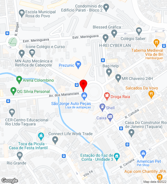 Mapa da localização