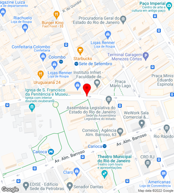 Mapa da localização