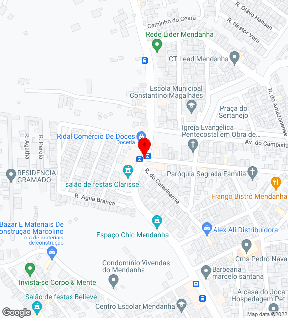 Mapa da localização