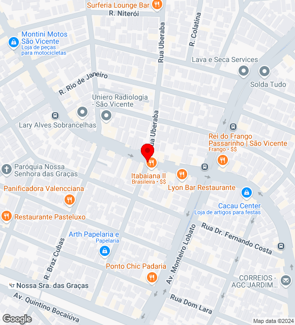 Mapa da localização