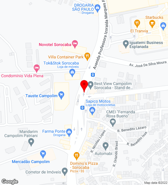 Mapa da localização