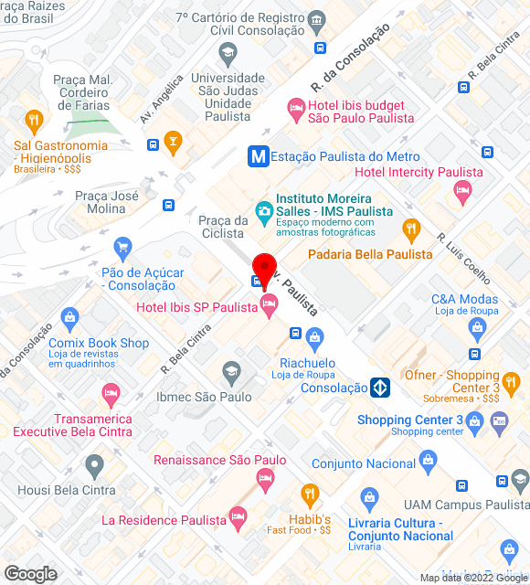 Mapa da localização
