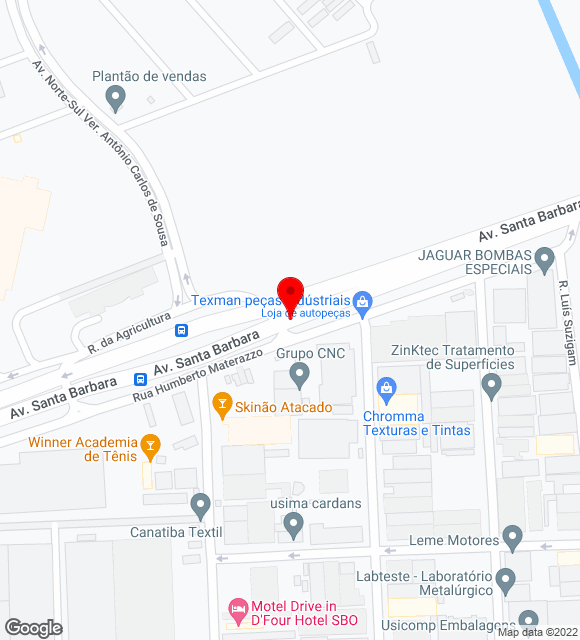 Mapa da localização