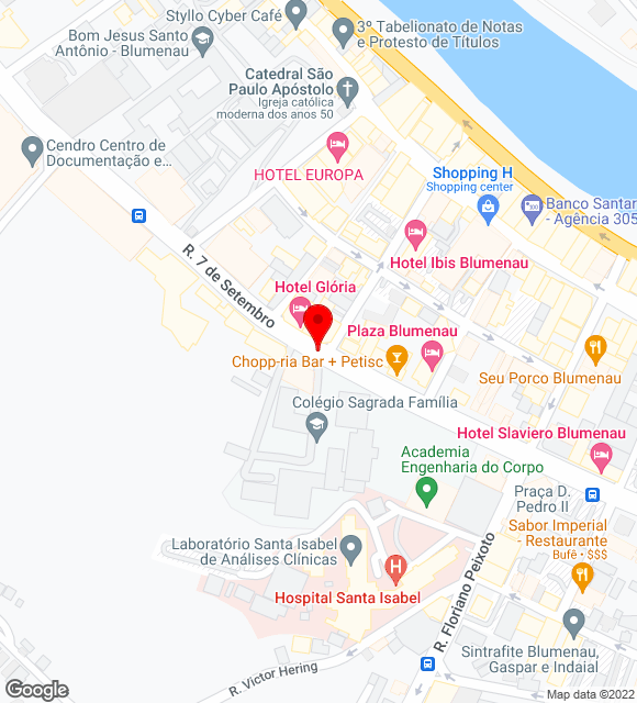 Mapa da localização