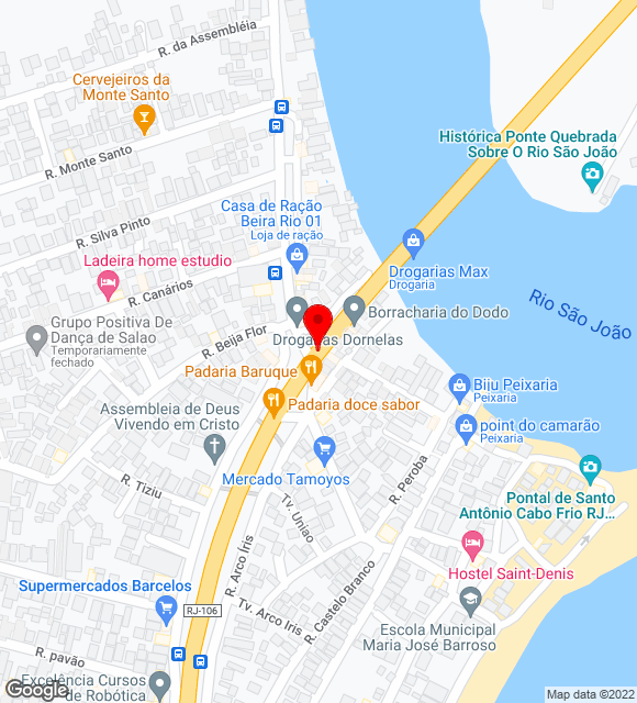 Mapa da localização