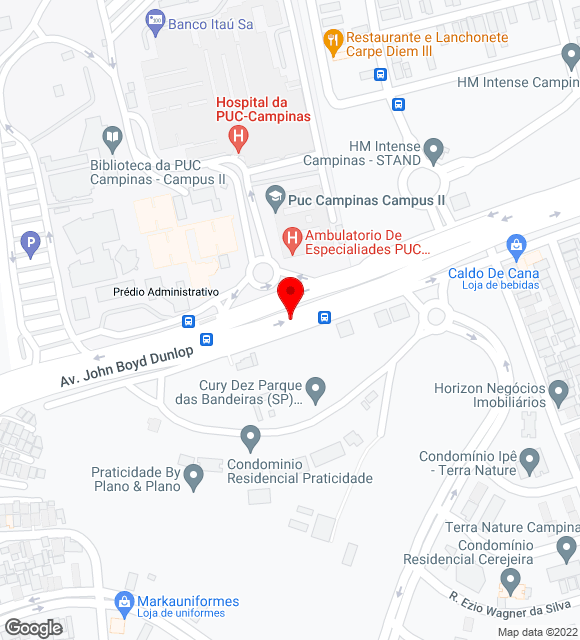 Mapa da localização