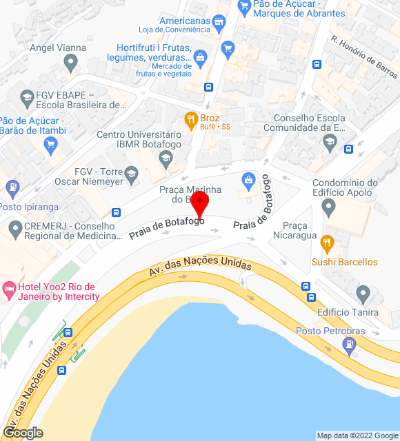 Mapa da localização