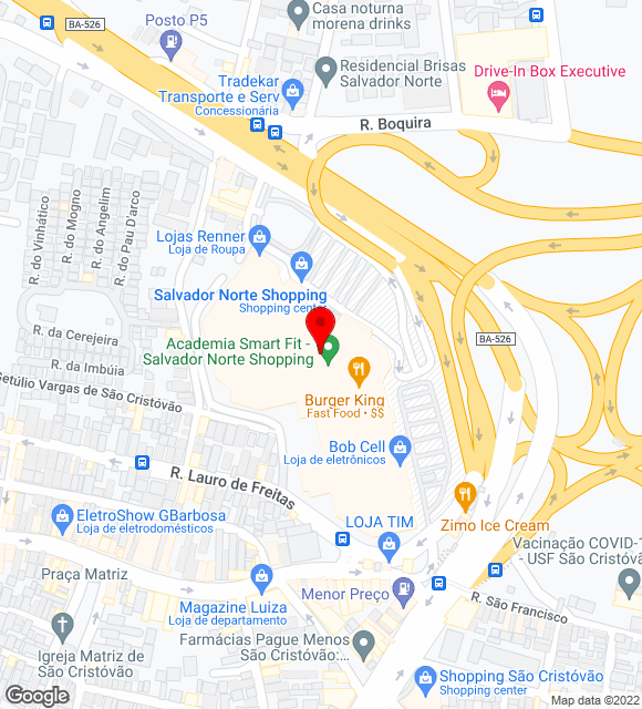 Mapa da localização