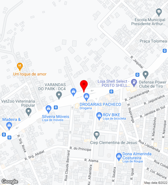 Mapa da localização