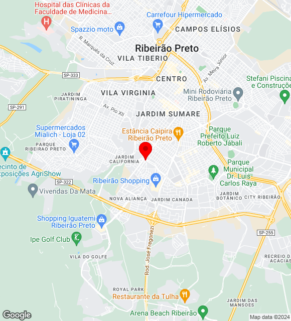 Mapa da localização