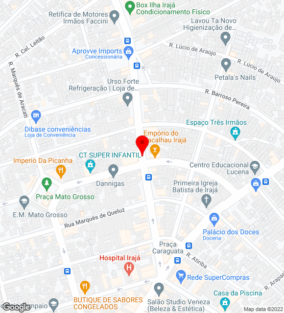 Mapa da localização