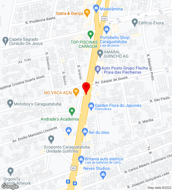 Mapa da localização