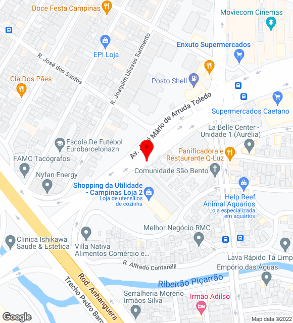 Mapa da localização