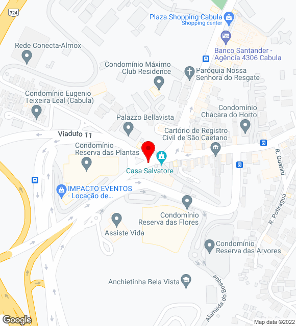 Mapa da localização