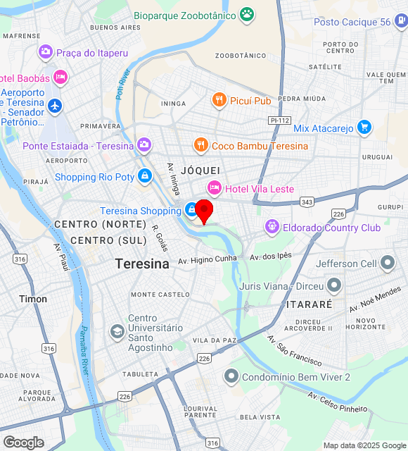 Mapa da localização