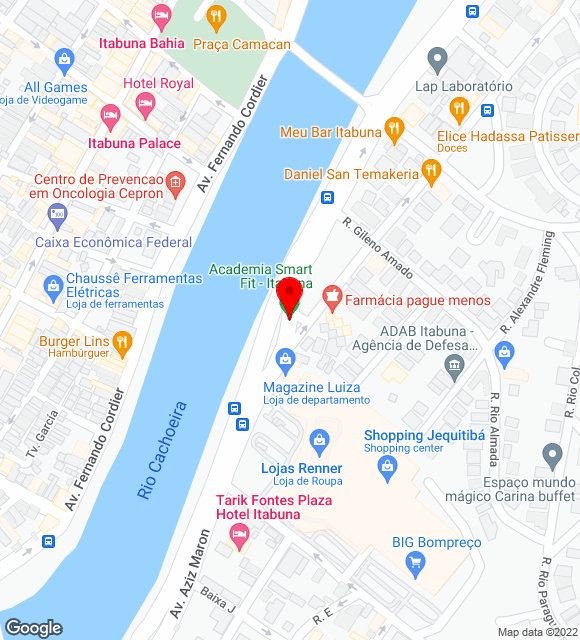 Mapa da localização