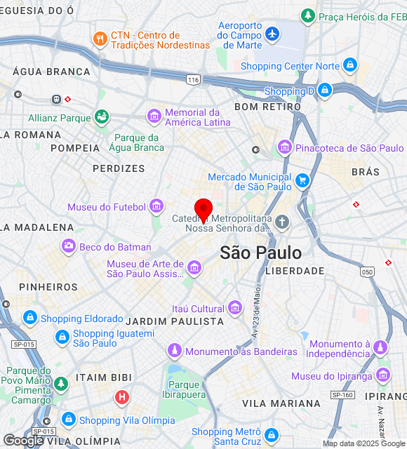Mapa da localização