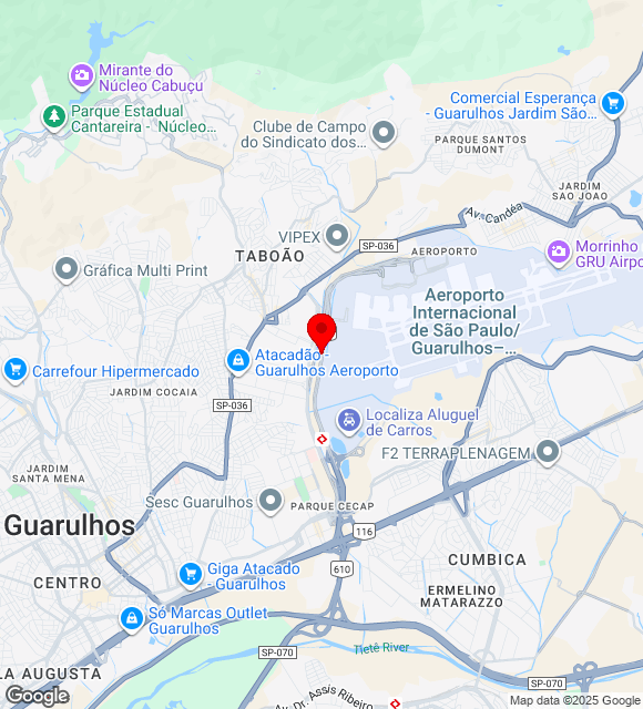 Mapa da localização