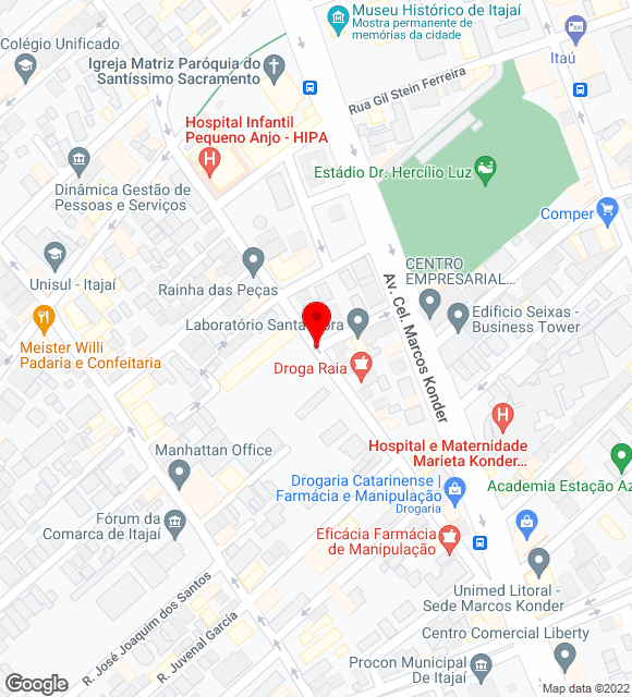 Mapa da localização