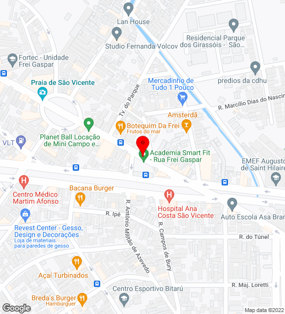 Mapa da localização