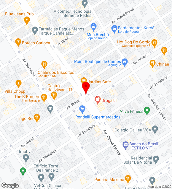 Mapa da localização
