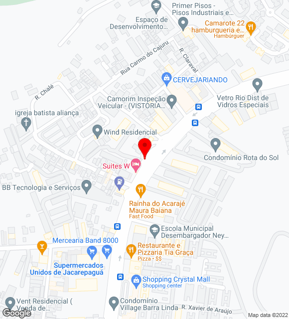 Mapa da localização