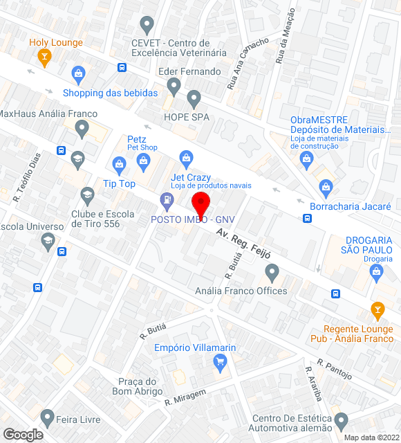Mapa da localização