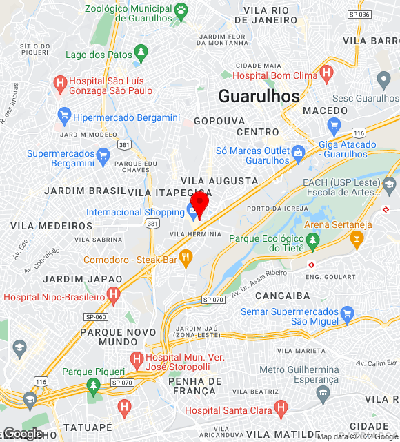 Mapa da localização