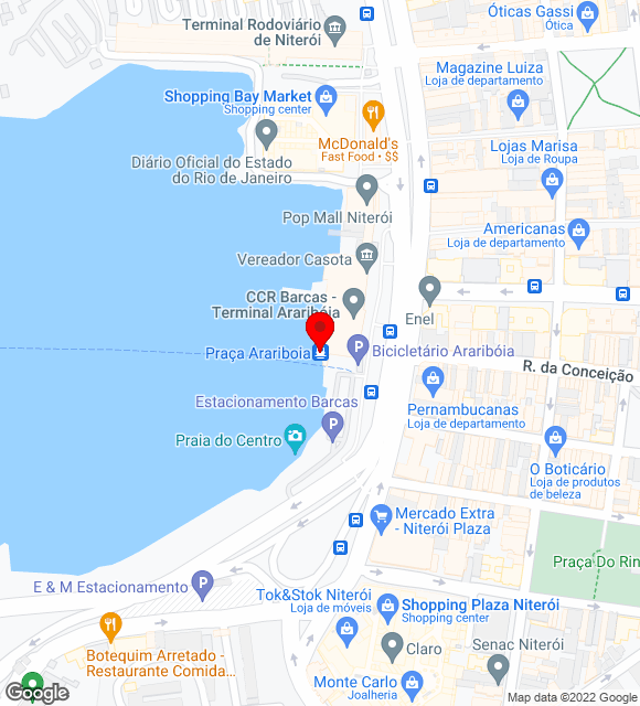 Mapa da localização
