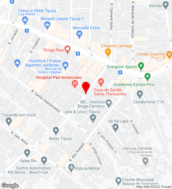 Mapa da localização