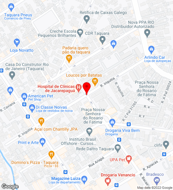 Mapa da localização