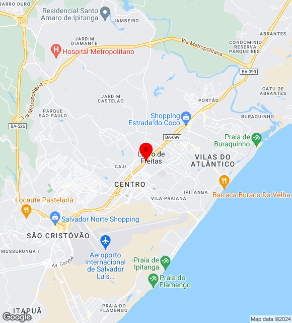 Mapa da localização