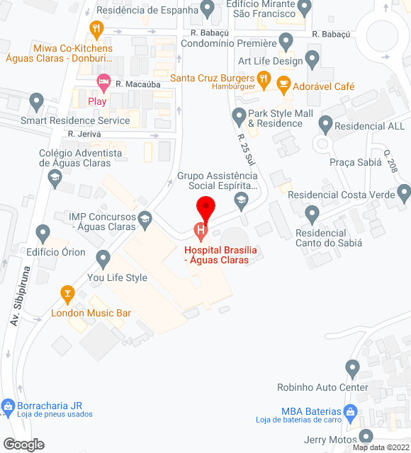 Mapa da localização