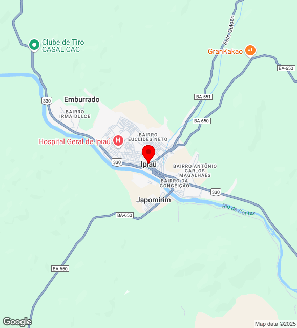 Mapa da localização