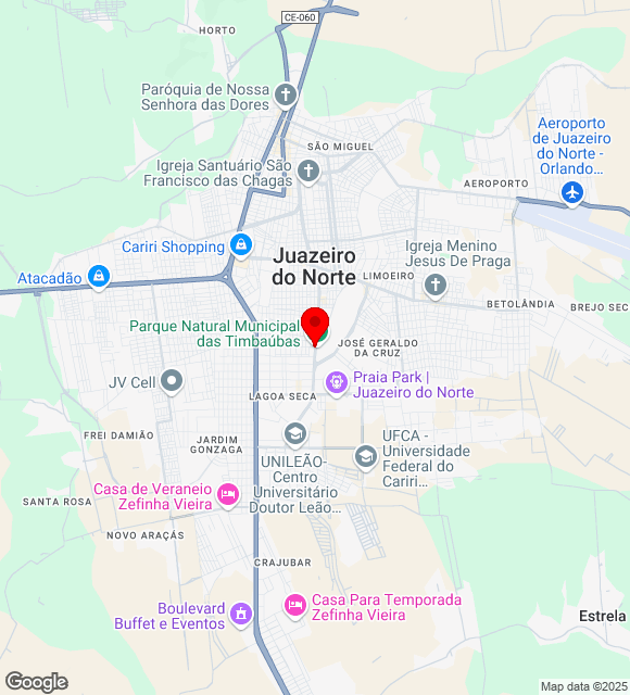 Mapa da localização