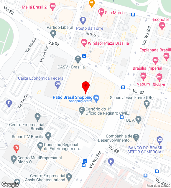 Mapa da localização