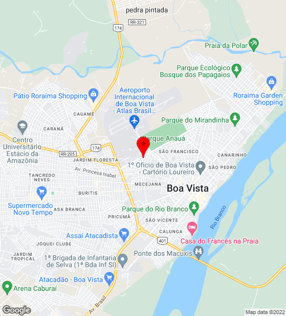 Mapa da localização
