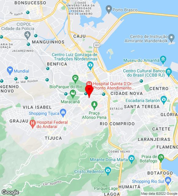 Mapa da localização