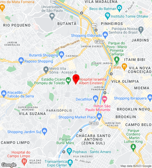 Mapa da localização