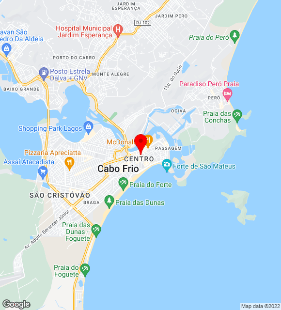 Mapa da localização