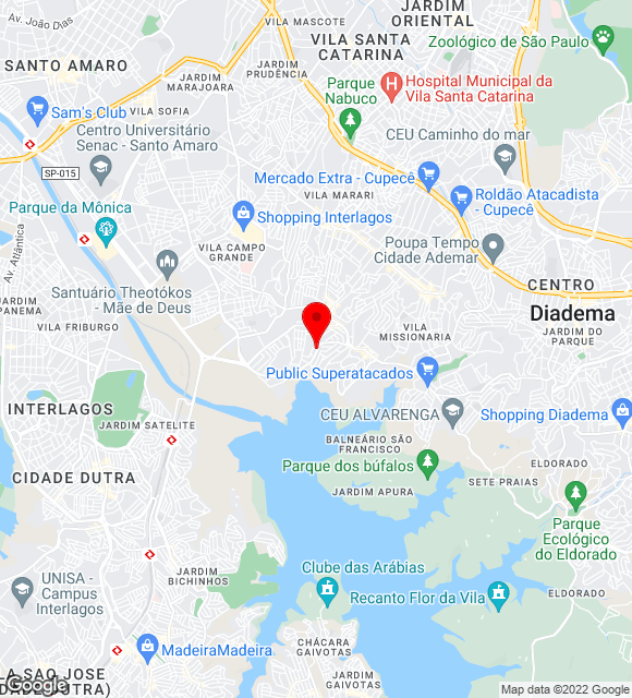 Mapa da localização