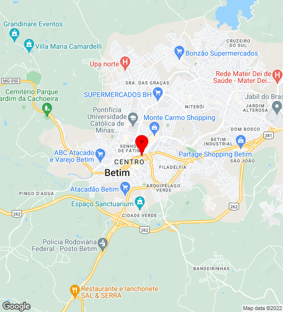 Mapa da localização