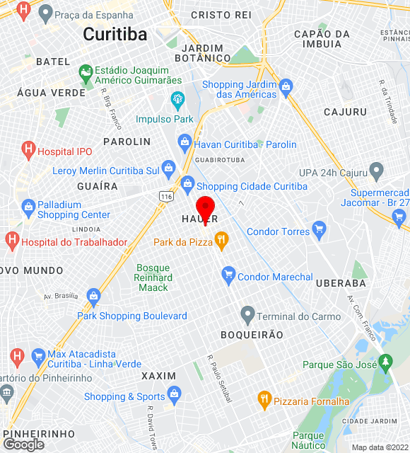 Mapa da localização