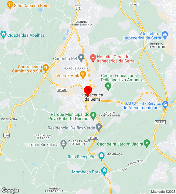 Mapa da localização