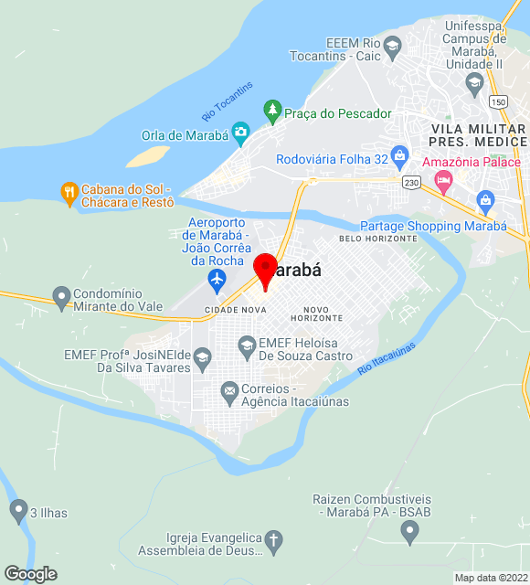 Mapa da localização