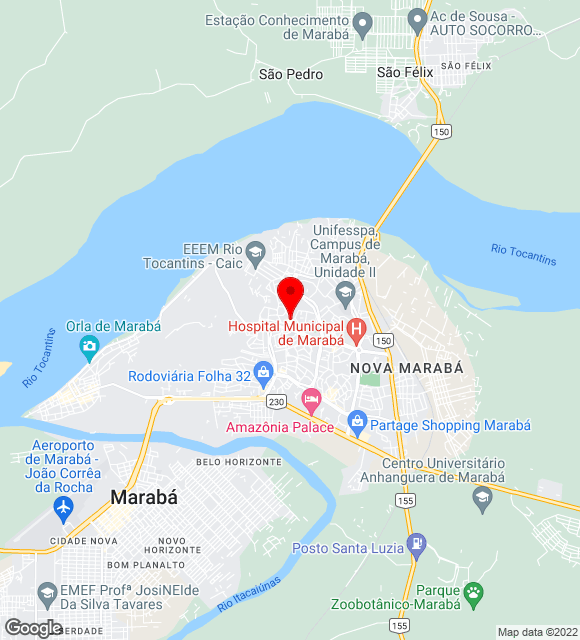 Mapa da localização