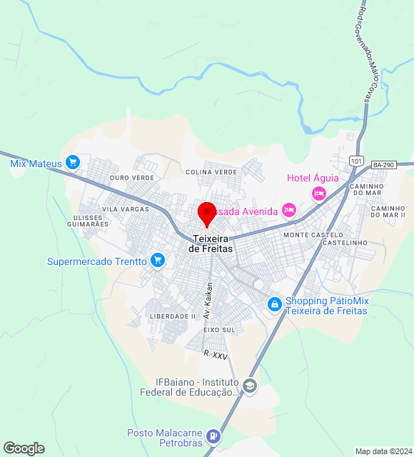 Mapa da localização