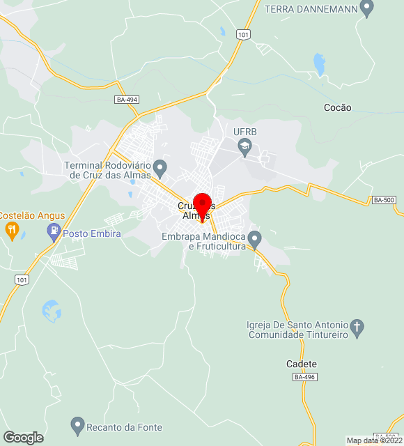 Mapa da localização